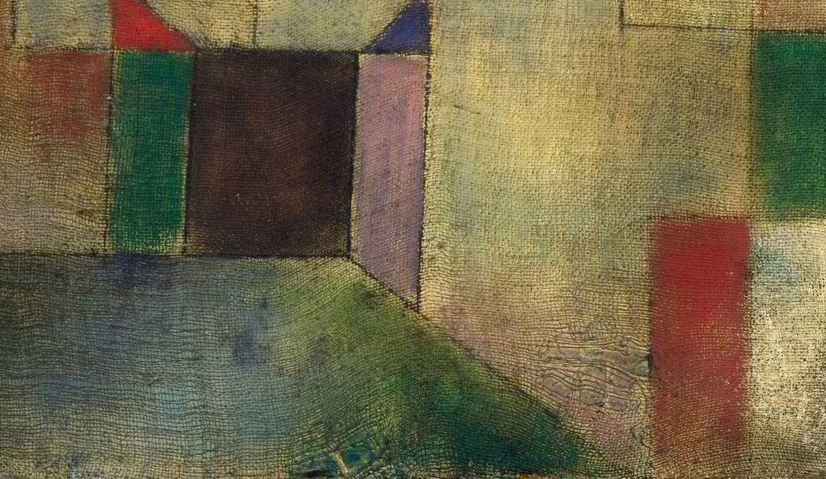 Detail 5: Lower geometric blocks in Red Balloon